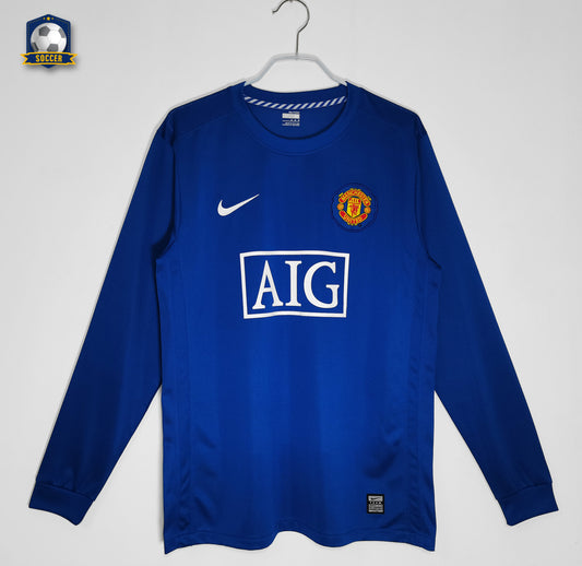 Manchester United Third Long Sleeve Retro Jersey 2008/09