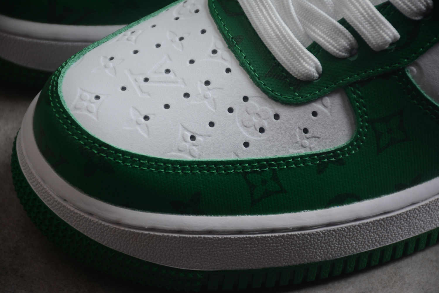 Air Force 1 LV Louis Vuitton Low White Green MS 0232