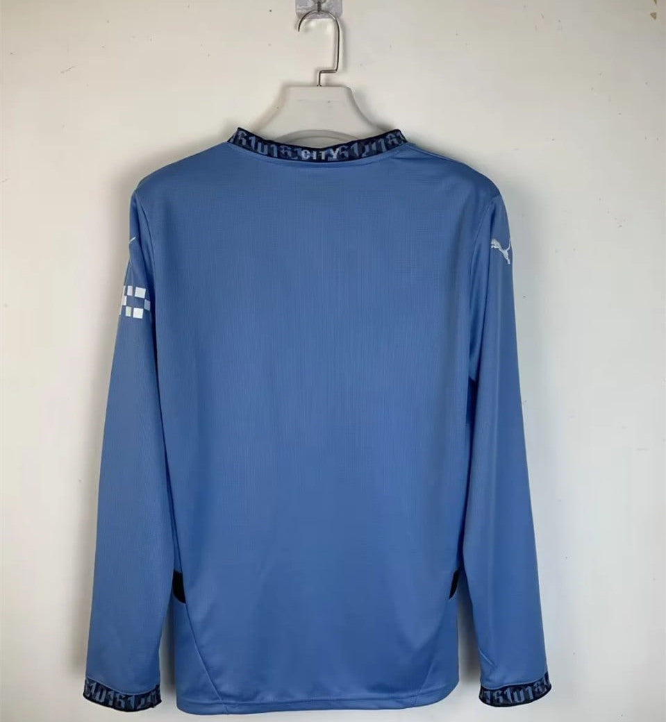 Manchester City Man Home Long Sleeve Jersey 24/25