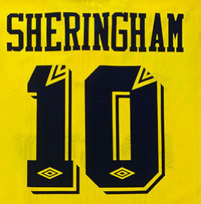 Tottenham yellow Retro Jersey 1992/94