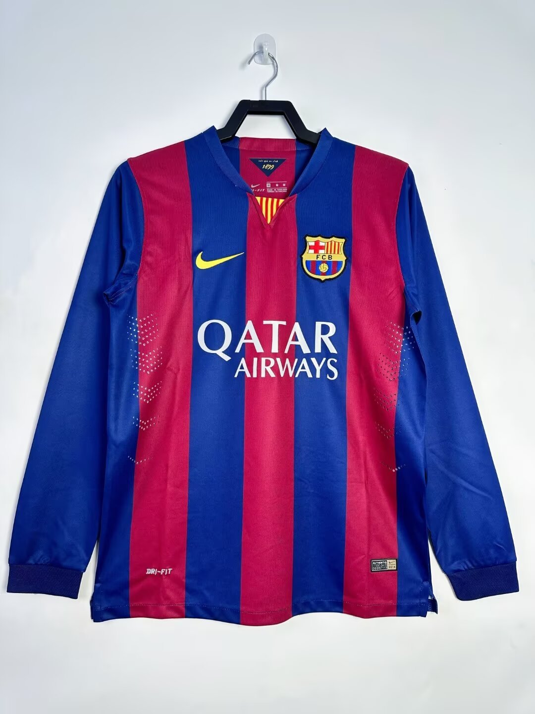 Barcelona Home Long Sleeve Retro Jersey 2014/15