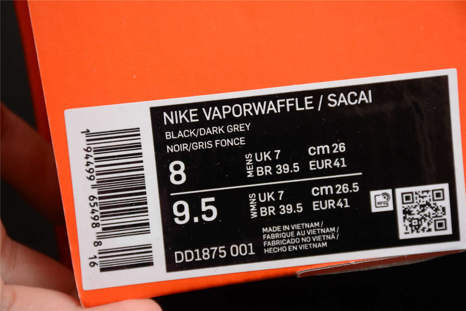 Nike VaporWaffle Sacai Black Dark Grey