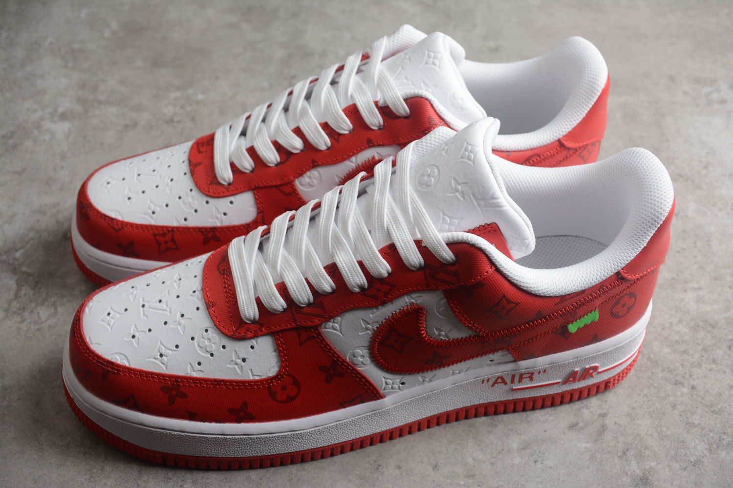 Air Force 1 LV Louis Vuitton Low White Red LD 0232