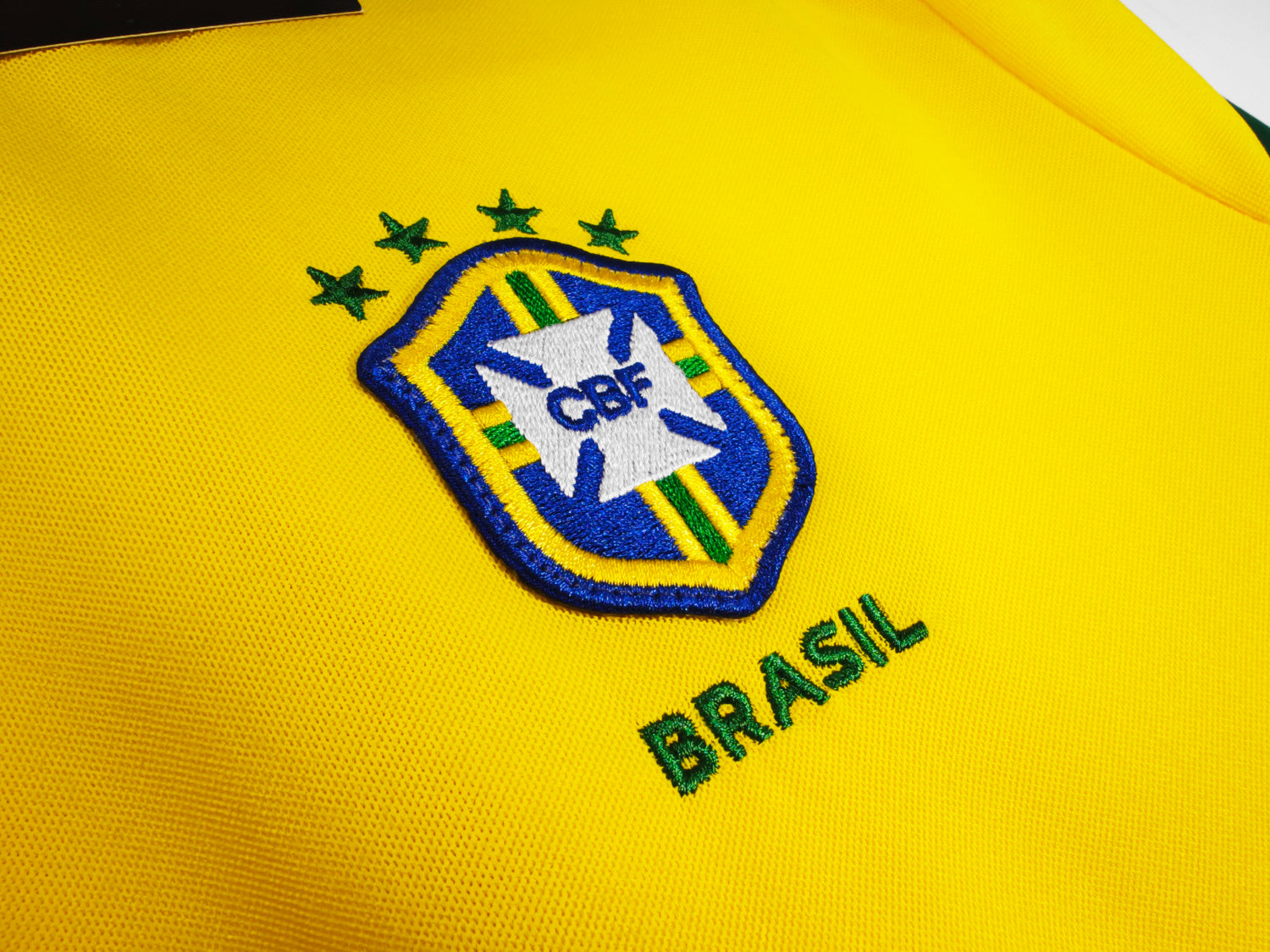 Brazil Home Retro Long Sleeve Jersey 1998