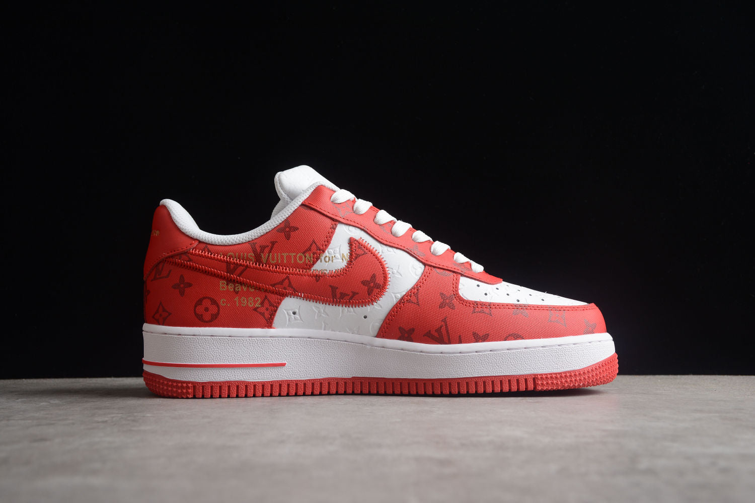 Air Force 1 LV Louis Vuitton Low White Red LD 0232