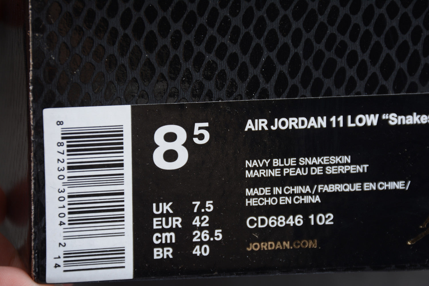 Air Jordan 11 Low White Blue AJ11 CD6846-102