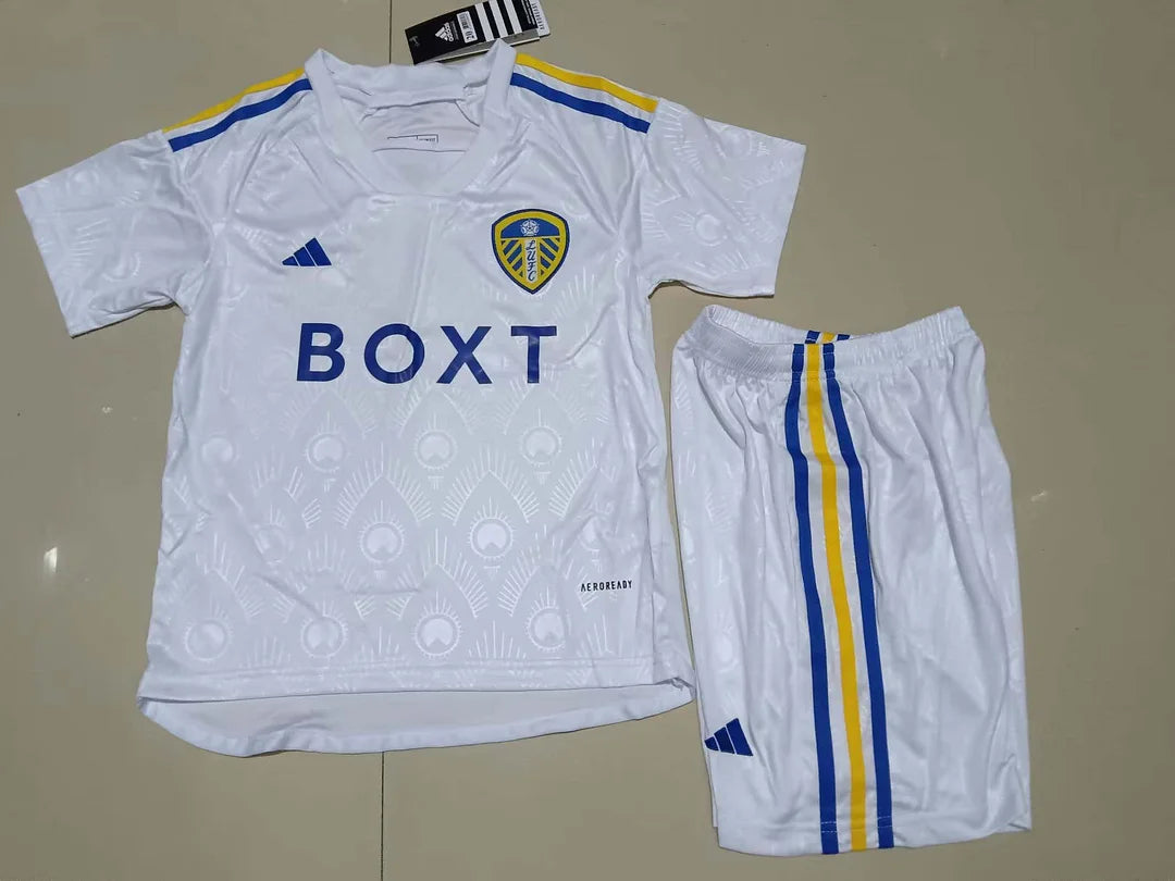 2023/2024 Leeds United Home Football Jersey Shirt 1:1 Thai Quality Kids Size