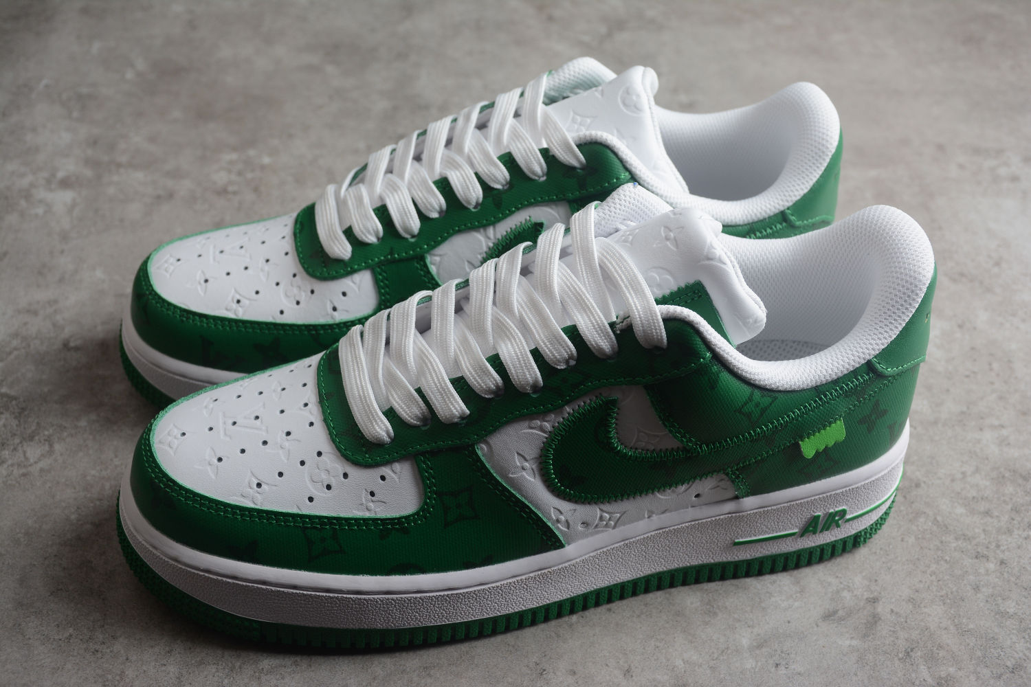 Air Force 1 LV Louis Vuitton Low White Green MS 0232