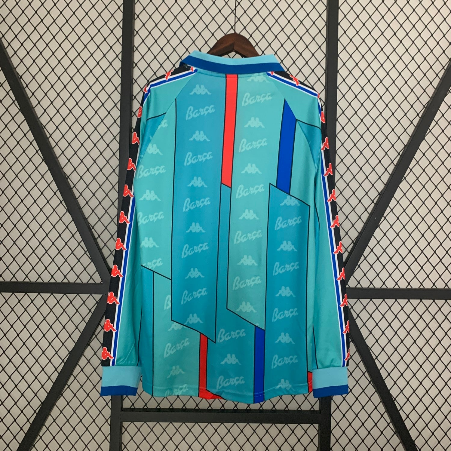 Barcelona Away Long Sleeve Retro Jersey 1996/97