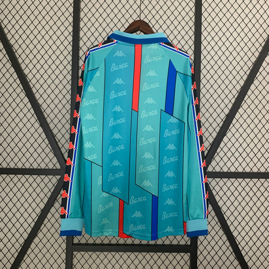 Barcelona Away Long Sleeve Retro Jersey 1996/97