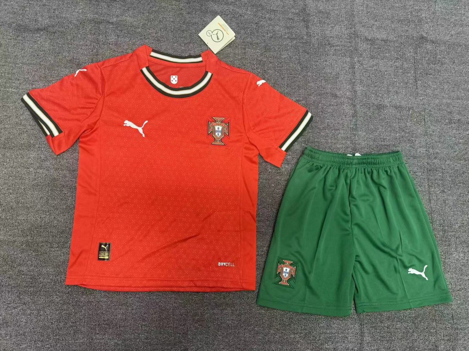 Portugal 2025 Home Kids Suit & Socks