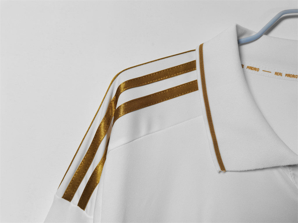 Real Madrid Home Retro Long Sleeves Jersey 11/12