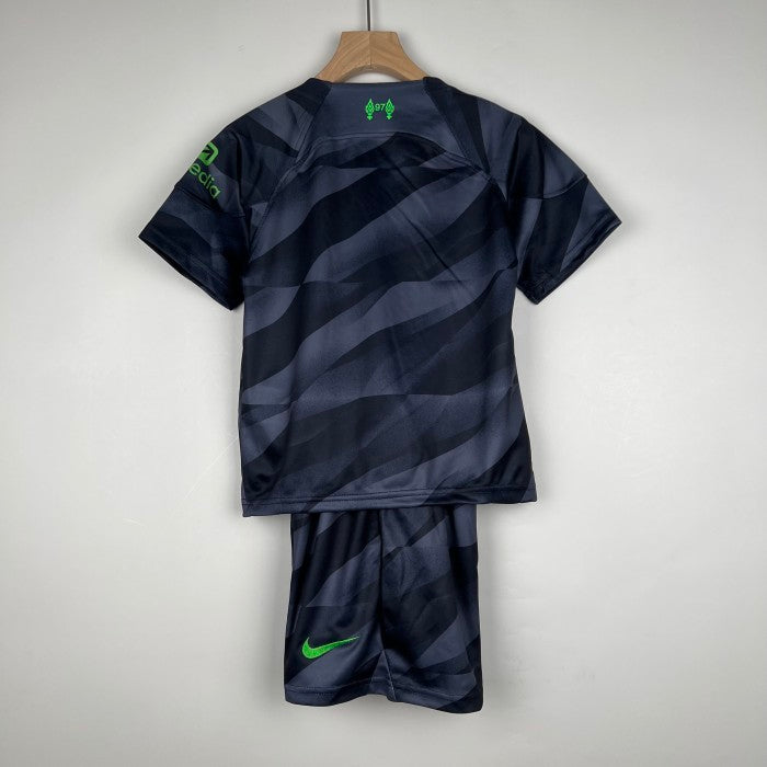 Liverpool Kids Goalkeeper Jersey 23/24 Gray