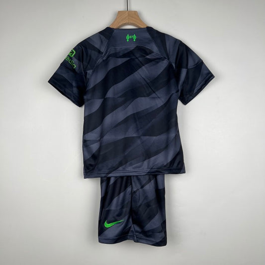 Liverpool Kids Goalkeeper Jersey 23/24 Gray