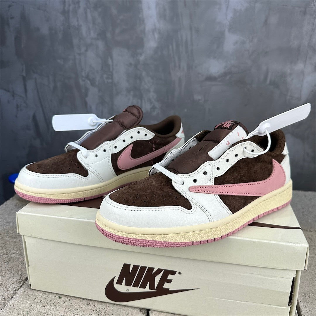 Travis Scott x Air Jordan 1 Low Brown Pink