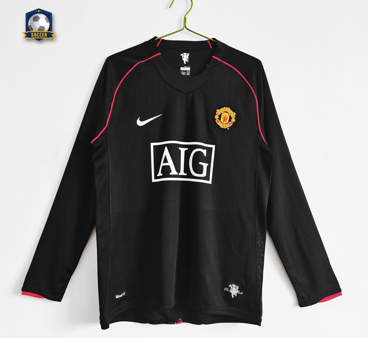 Manchester United Away Long Sleeve Retro Jersey 2007/08