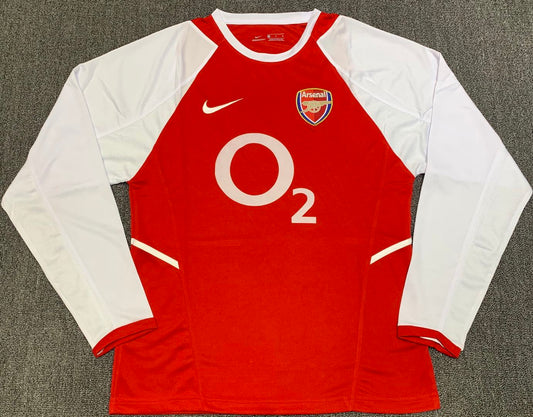 Arsenal Home Long Sleeve Retro Jersey 02/04