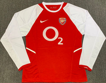 Arsenal Home Long Sleeve Retro Jersey 02/04