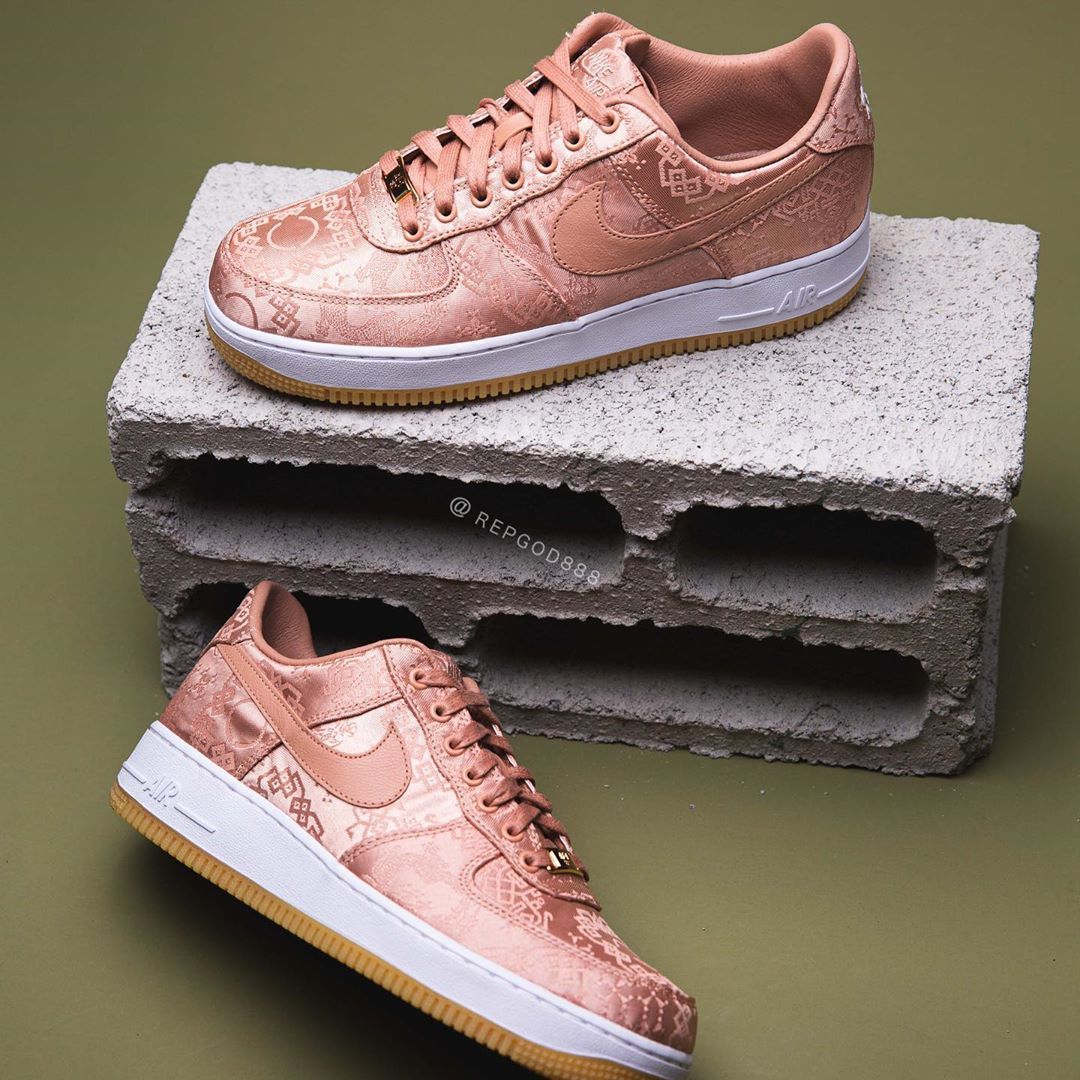 CLOT x Air Force 1 Low “Rose Gold” CJ5290-600