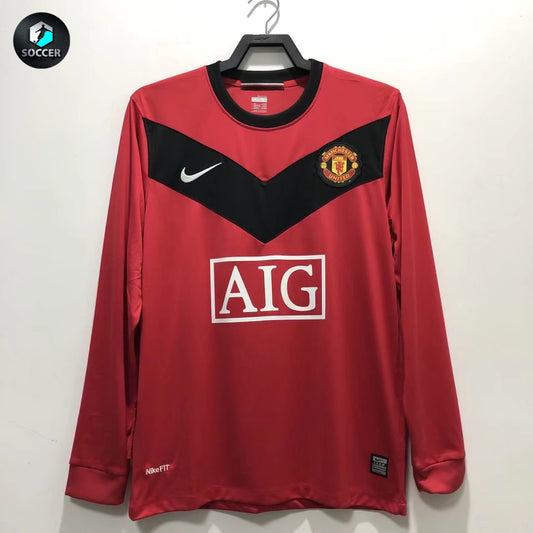 Manchester United Home Long Sleeve Retro Jersey 2010