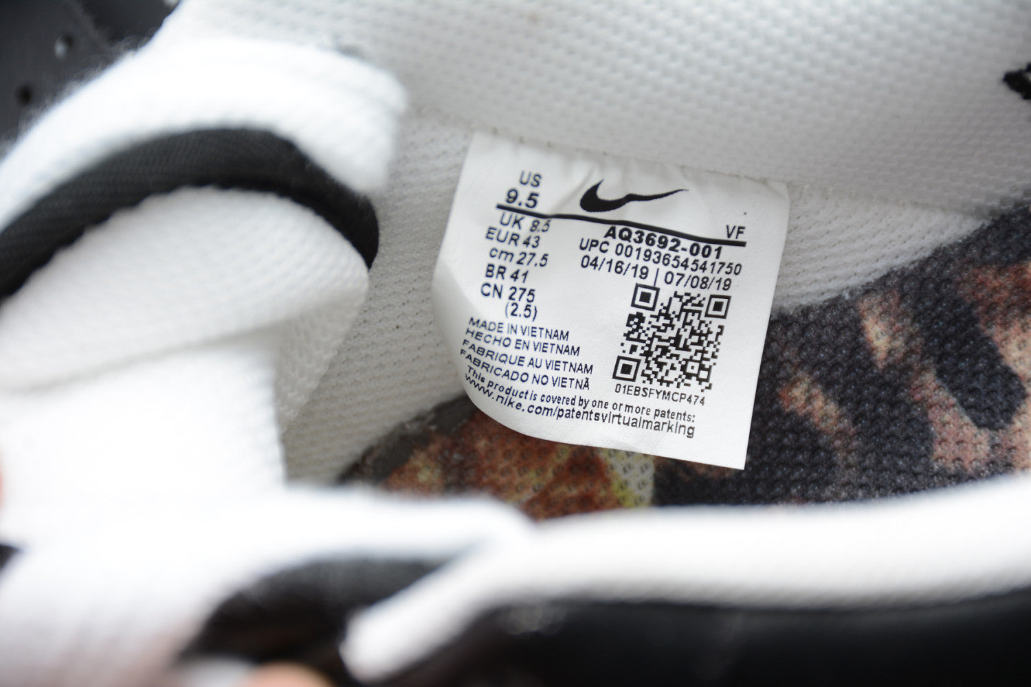 Air Force 1 Low G-Dragon Peaceminusone Para-Noise AQ3692-001