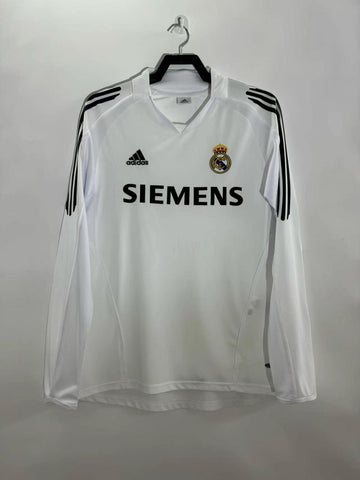 Real Madrid Home Retro Long Sleeves Jersey 2005/06