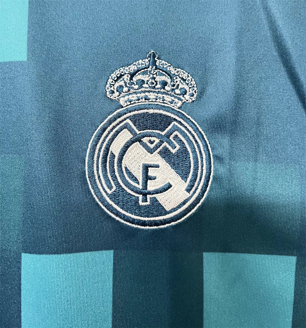 Real Madrid Third Retro Long Sleeves Jersey 17/18