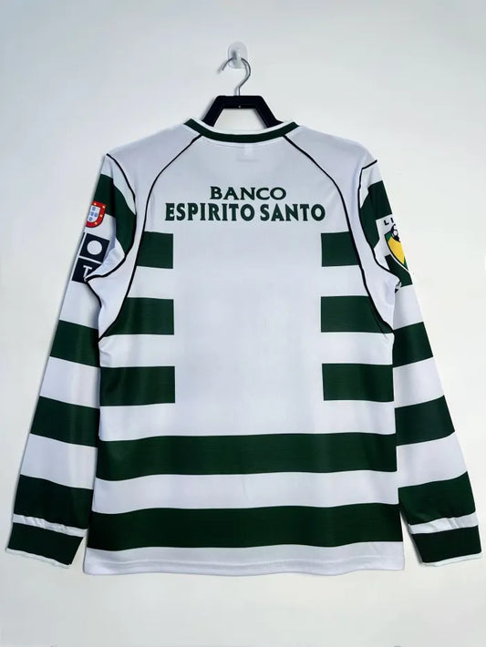 Sporting Lisbon Home Retro Long Sleeve Jersey 2001/03