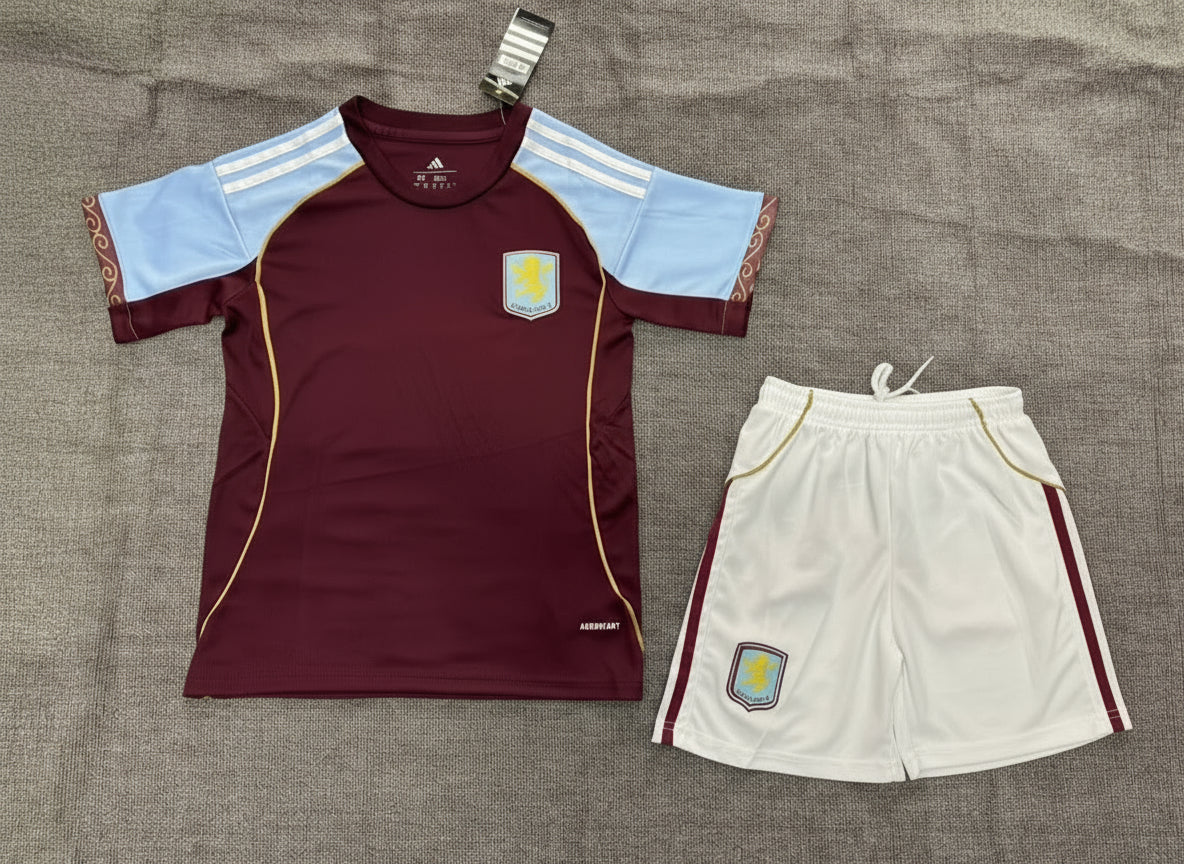 Aston Villa Home Kids Suit 25/26