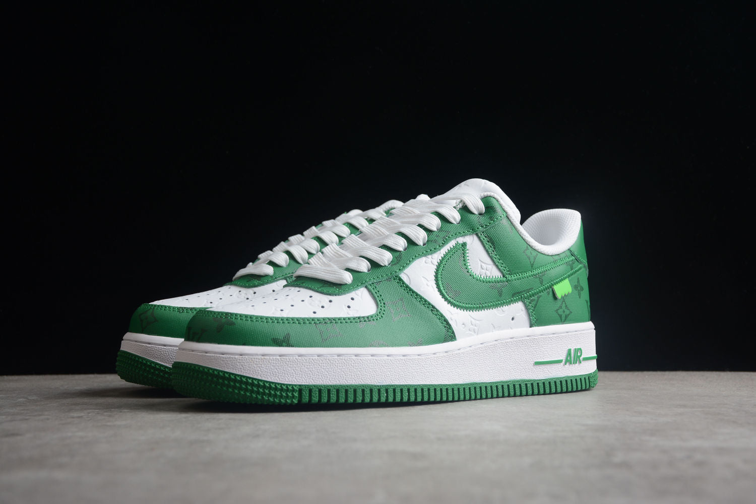 Air Force 1 LV Louis Vuitton Low White Green MS 0232