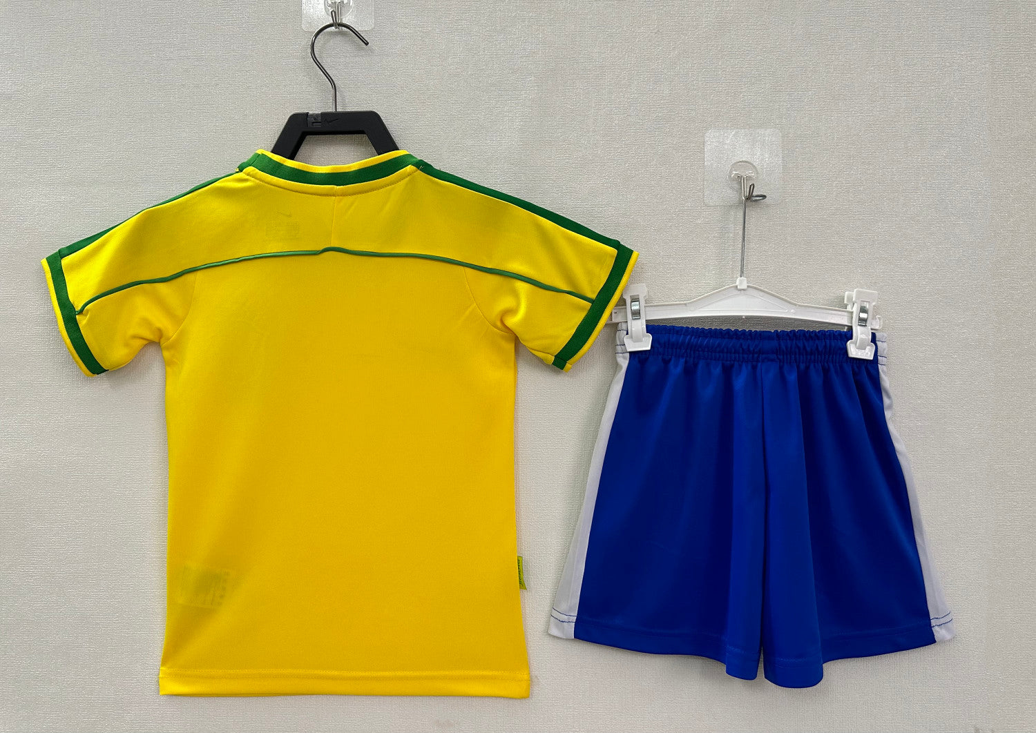 Brazil Home Retro Kids Jersey 1998