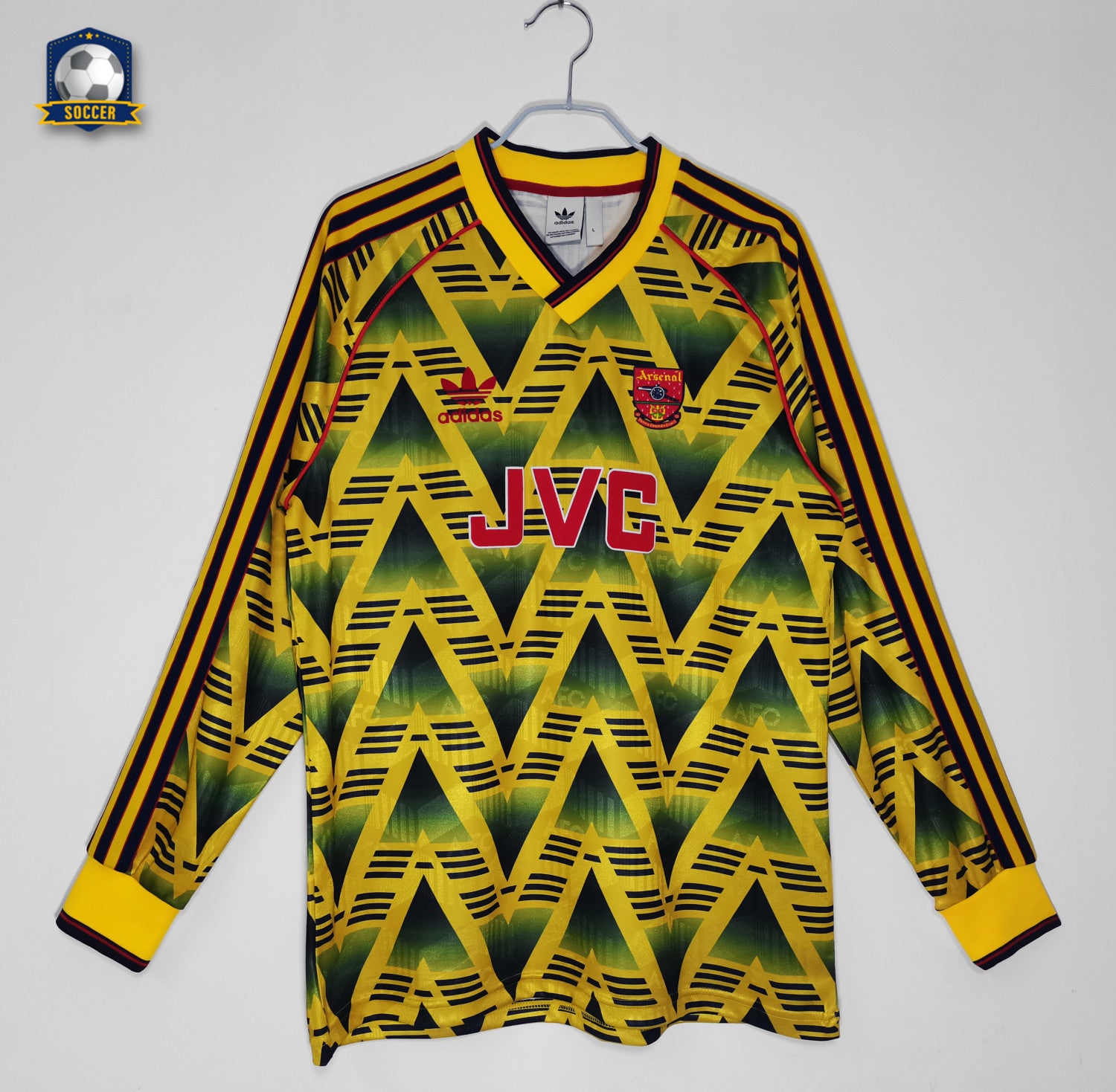Arsenal Away Long Sleeve Retro Jersey 1991/93