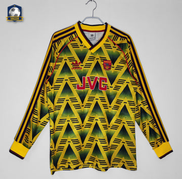 Arsenal Away Long Sleeve Retro Jersey 1991/93