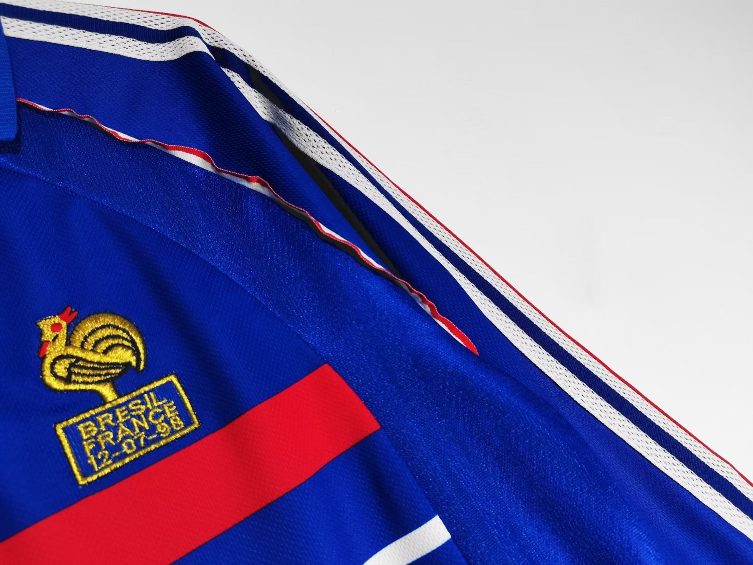 France Retro Home Long Sleeve Jersey 1998