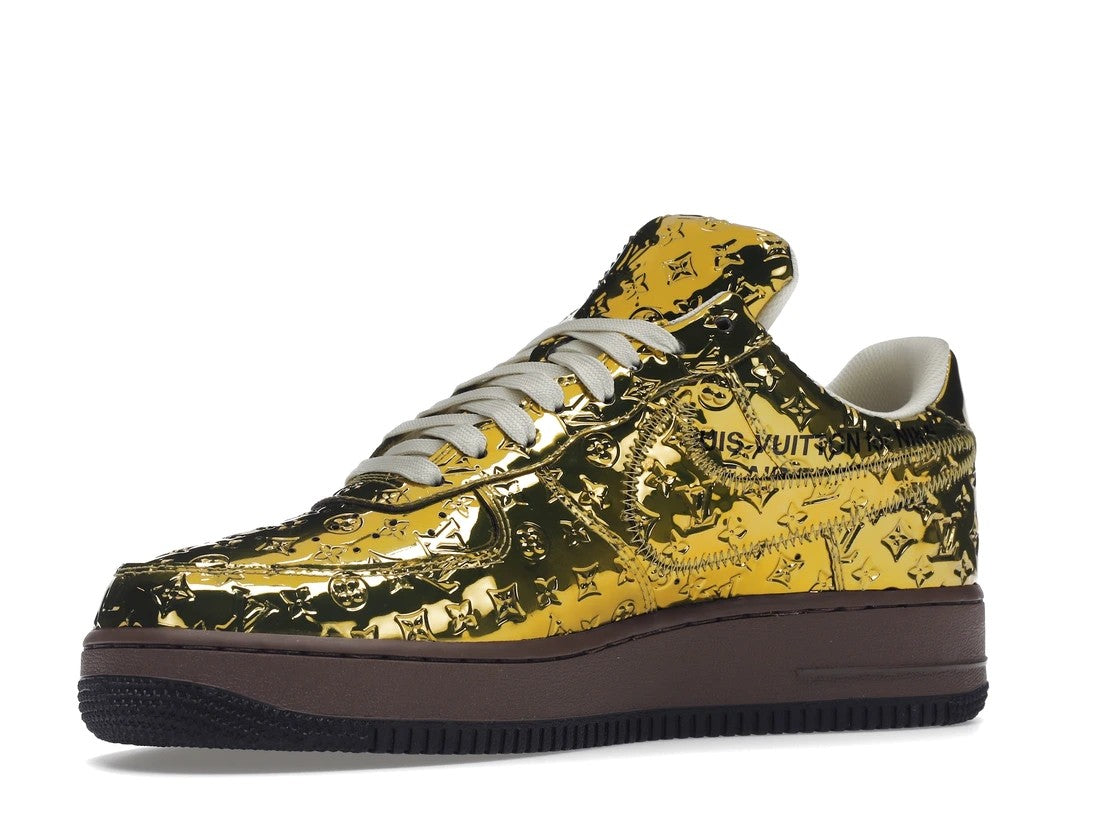 Air Force 1 LV Louis Vuitton Low By Virgil Abloh Metallic Gold