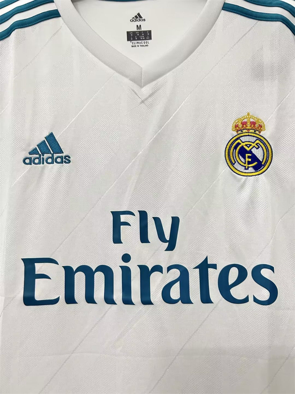 Real Madrid Home Retro Long Sleeves Jersey 17/18