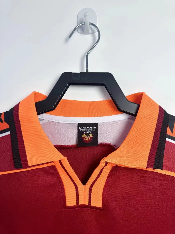 AS Roma Home Long Sleeve Retro Jersey 1998/99