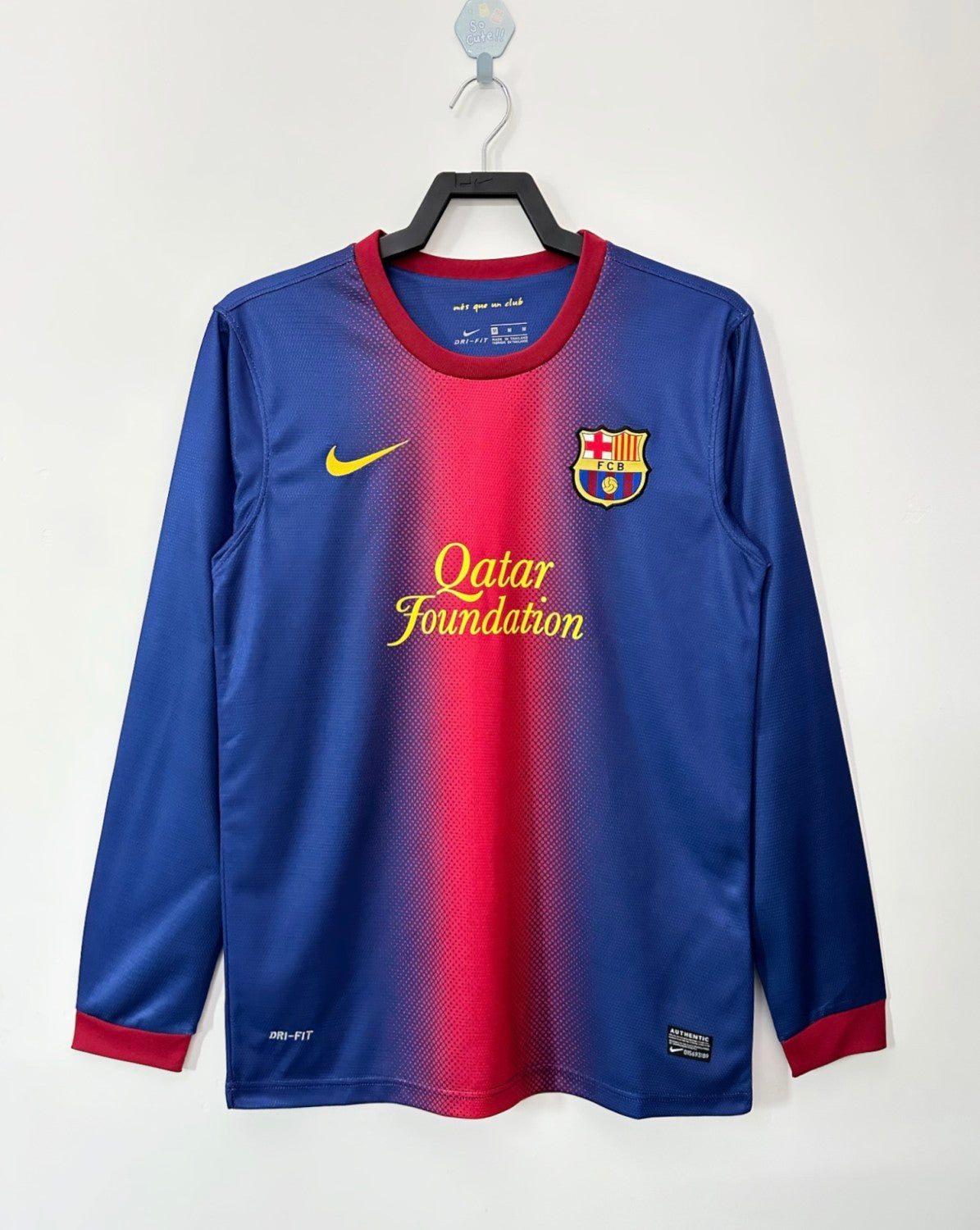 Barcelona Home Long Sleeve Retro Jersey 2012/13