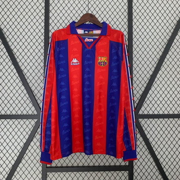 Barcelona Home Long Sleeve Retro Jersey 1996/97