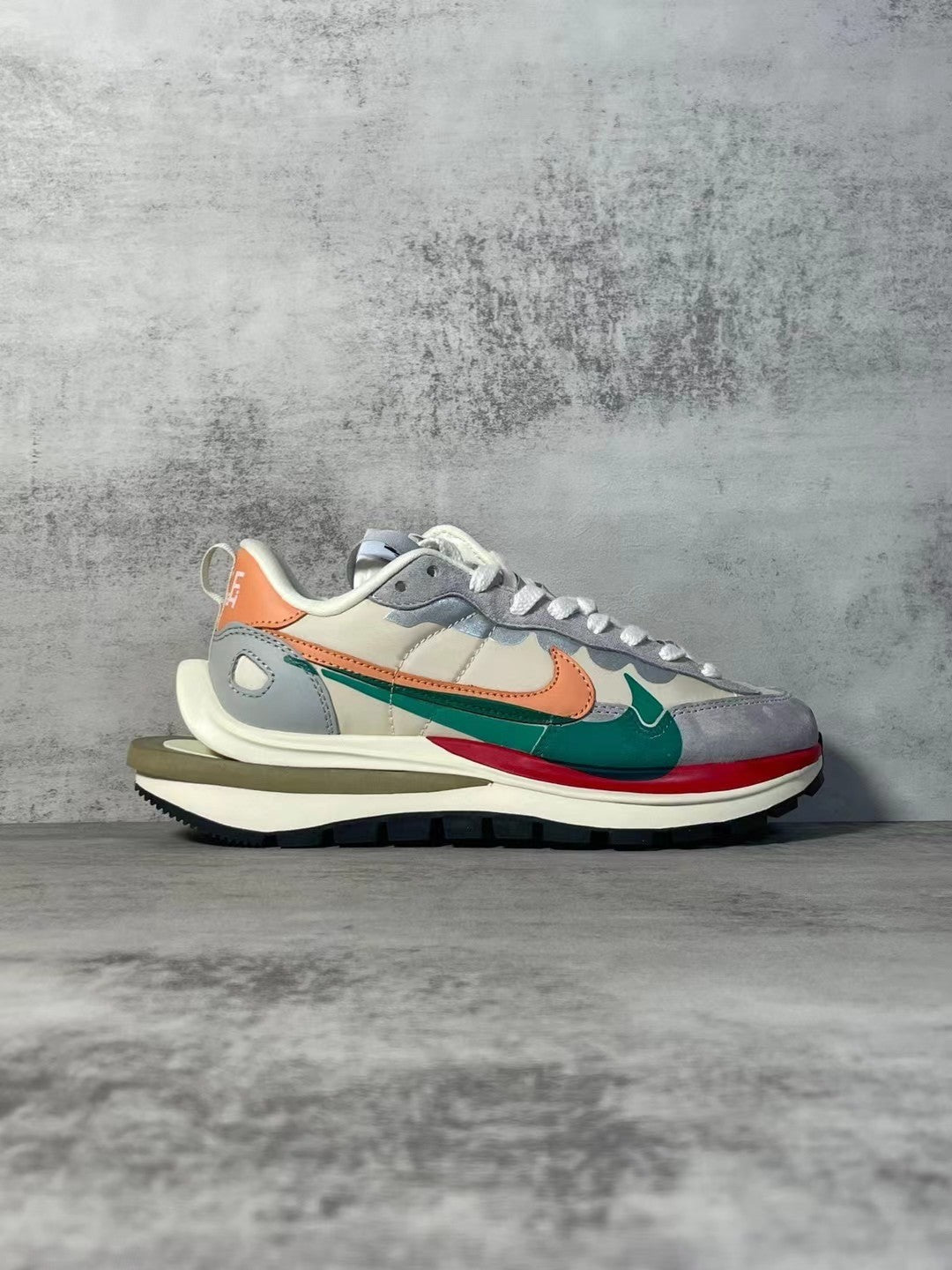 VaporWaffle Sacai Gray Red