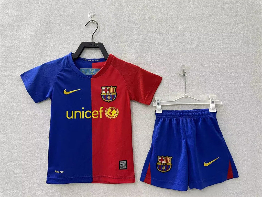 Barcelona Home Retro Kids Jersey 2008/09