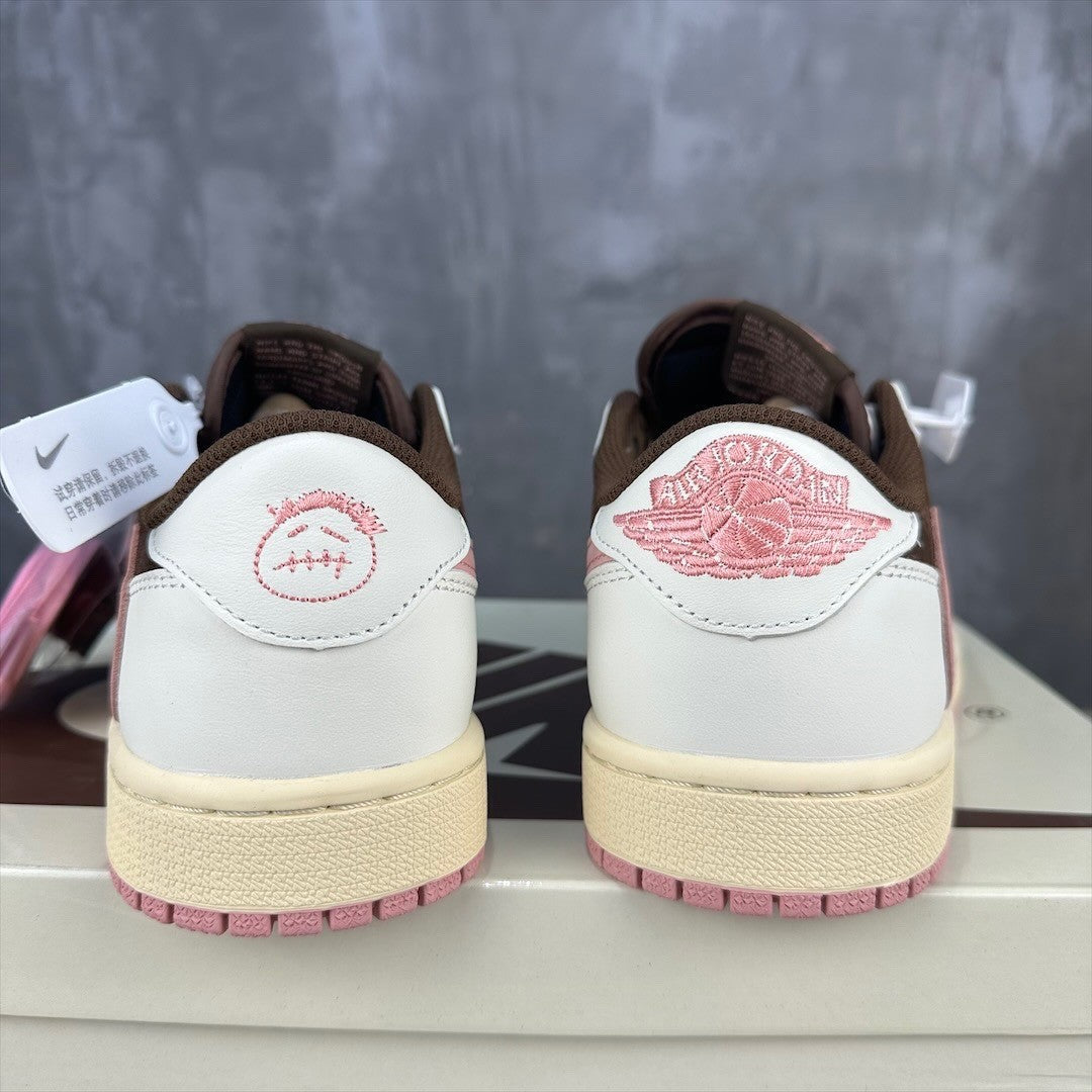 Travis Scott x Air Jordan 1 Low Brown Pink