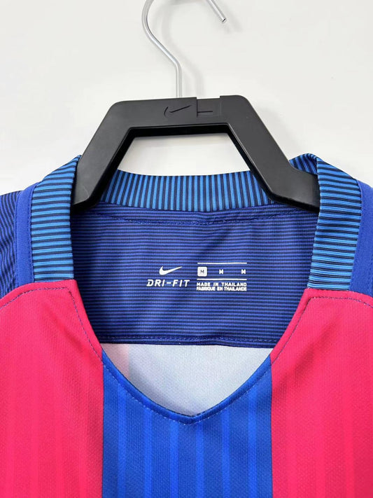 Barcelona Home Long Sleeve Retro Jersey 2016/17