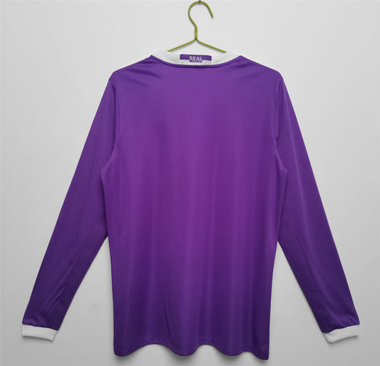 Real Madrid Away Champions League Final Away Retro Long Sleeves Jersey 16/17