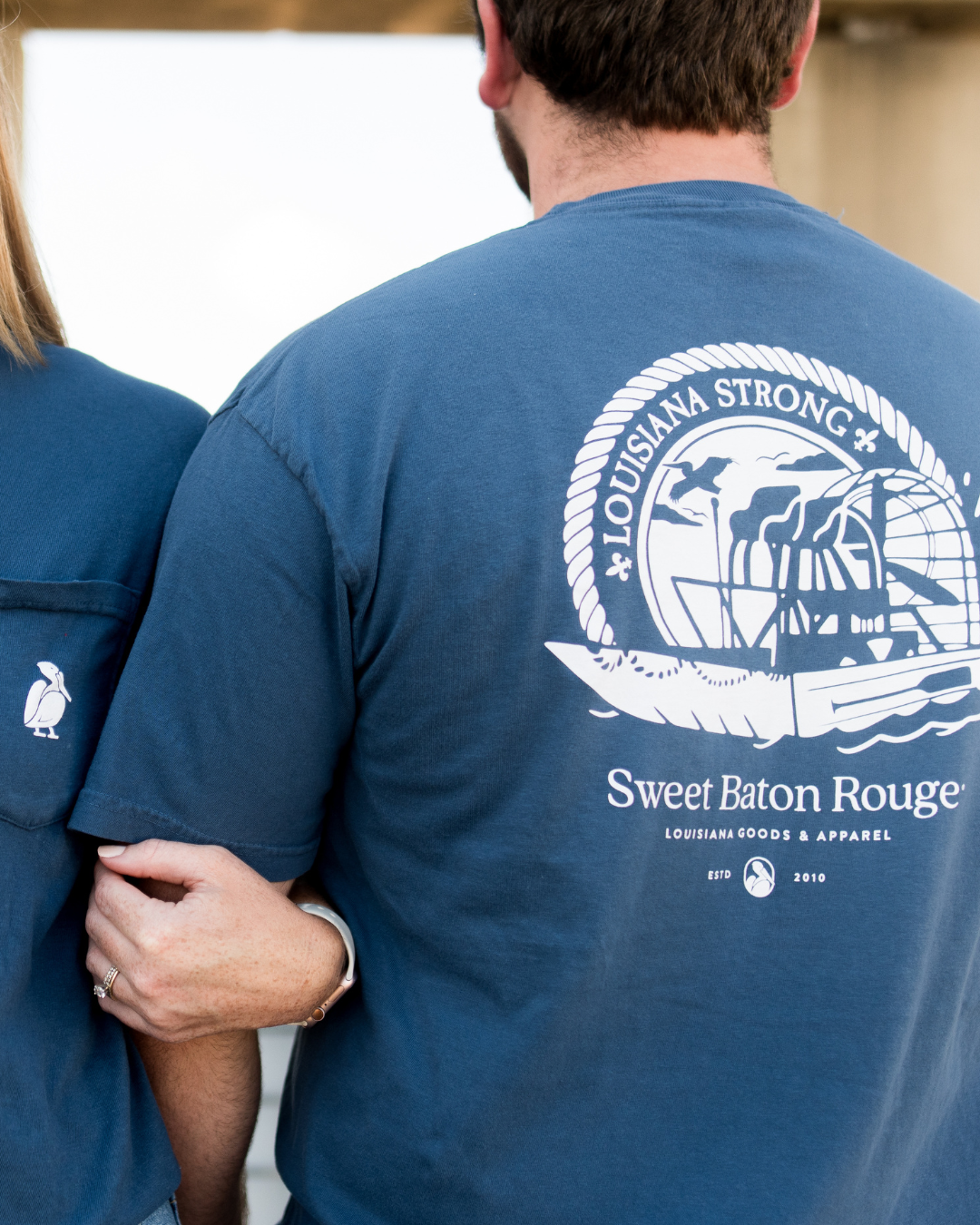 Louisiana Strong Airboat Pocket T-Shirt