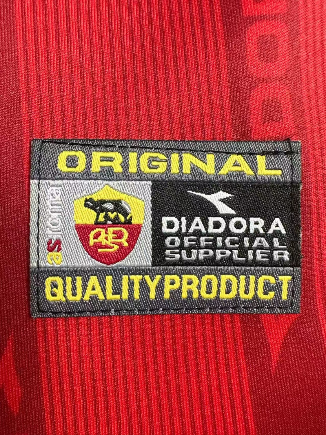 AS Roma Home Long Sleeve Retro Jersey 1999/00