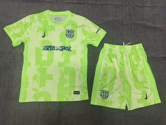 Barcelona Third Limited Edition Travis Scott Kids Suit 24/25