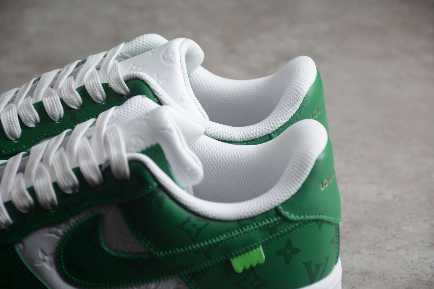 Air Force 1 LV Louis Vuitton Low White Green MS 0232