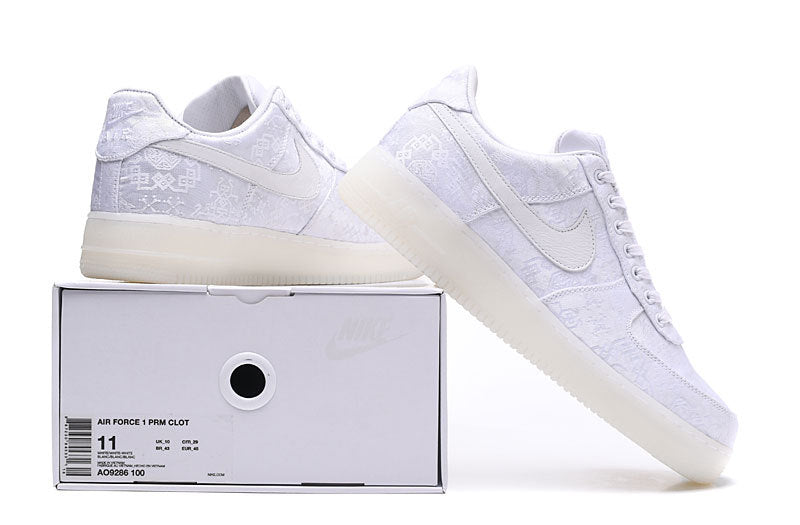 Air Force 1 Low CLOT 1WORLD (2018) “Triple White” AO9286-100