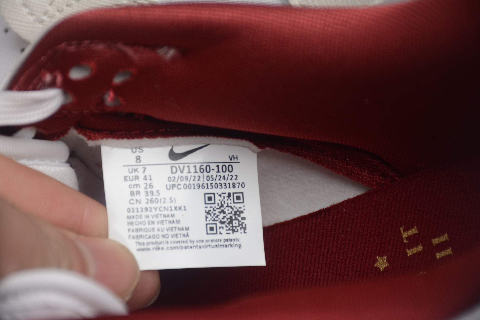 SB Dunk Low Off White DV1160-100